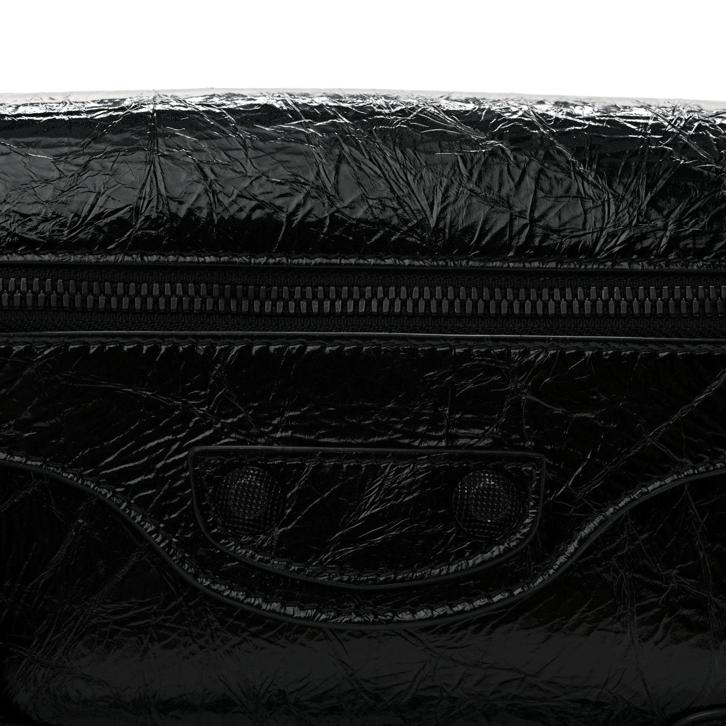 Agneau Arena Monochrome Small Le Cagole Sling Bag Black