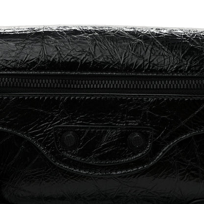 Agneau Arena Monochrome Small Le Cagole Sling Bag Black