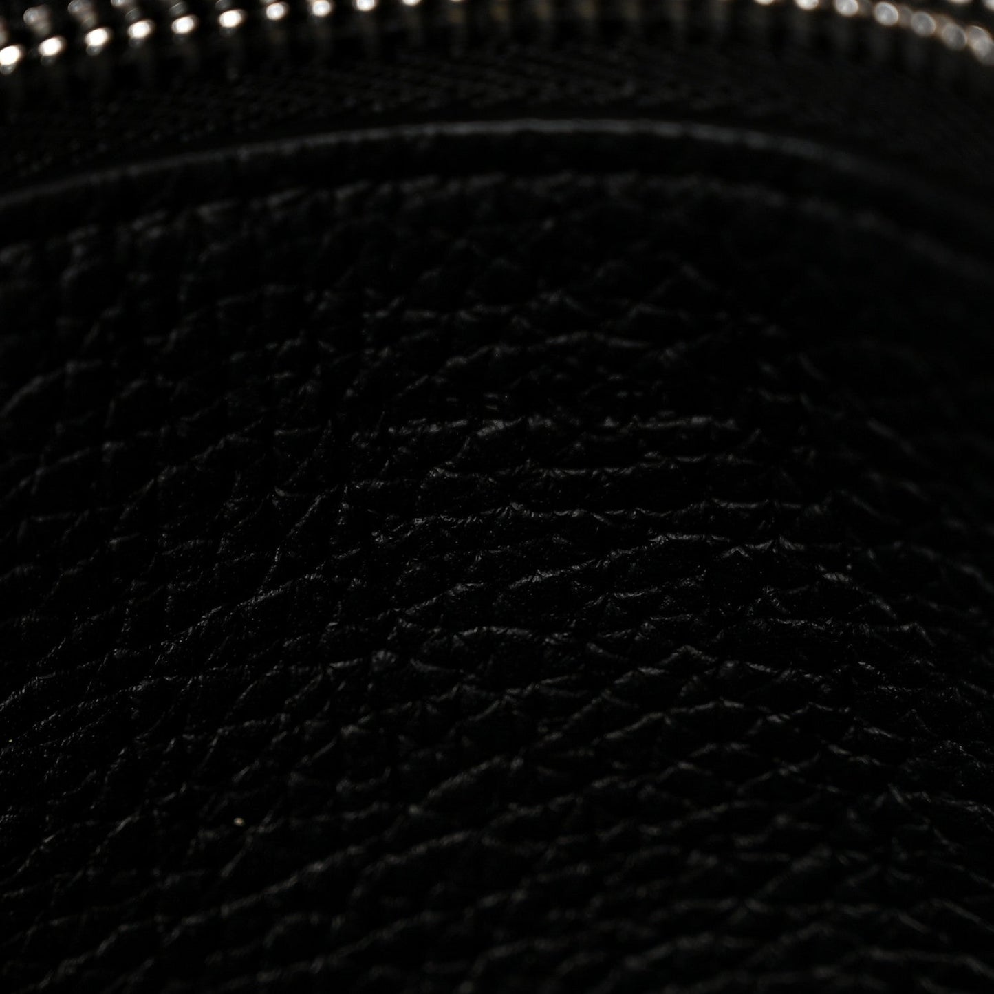 Supple Grained Calfskin Small Big Bag Black