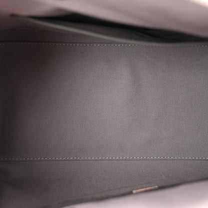 Calfskin Ottomar Monogram Essential Boston Bag Grey