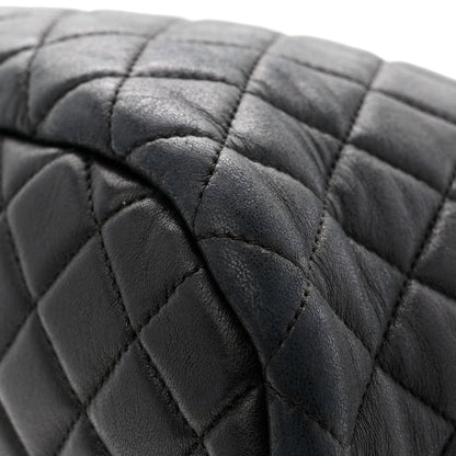 Calfskin Quilted Small Urban Spirit Backpack Black