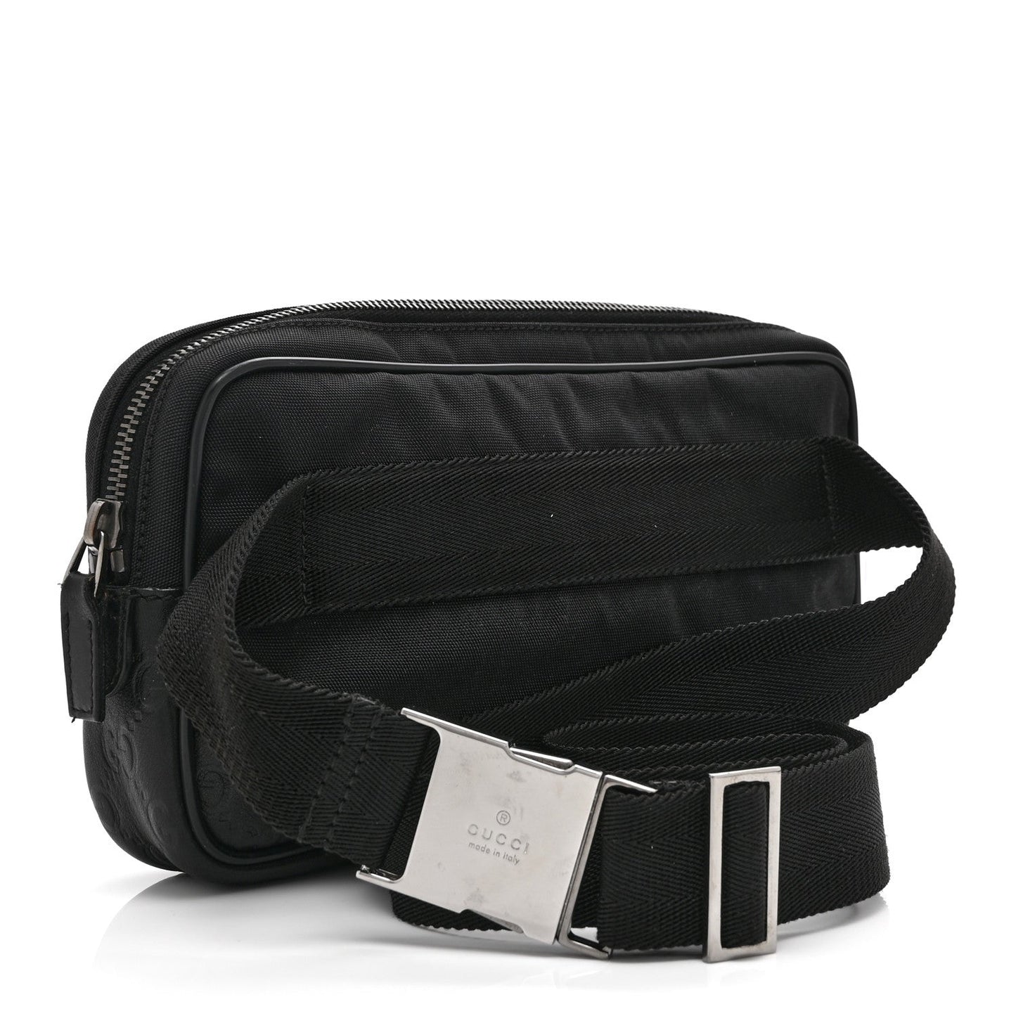 Guccissima Nylon Belt Bag  Black