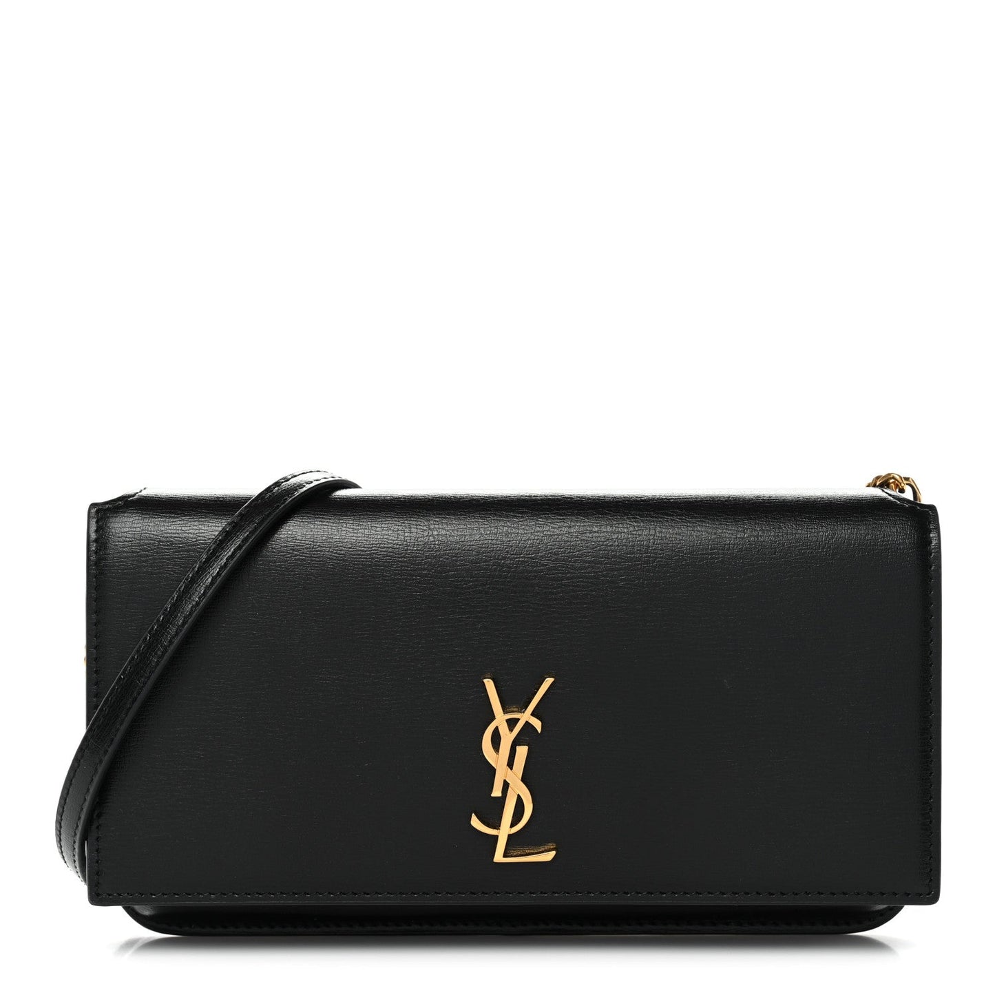 Calfskin Monogram Cassandre Phone Holder With Strap Black