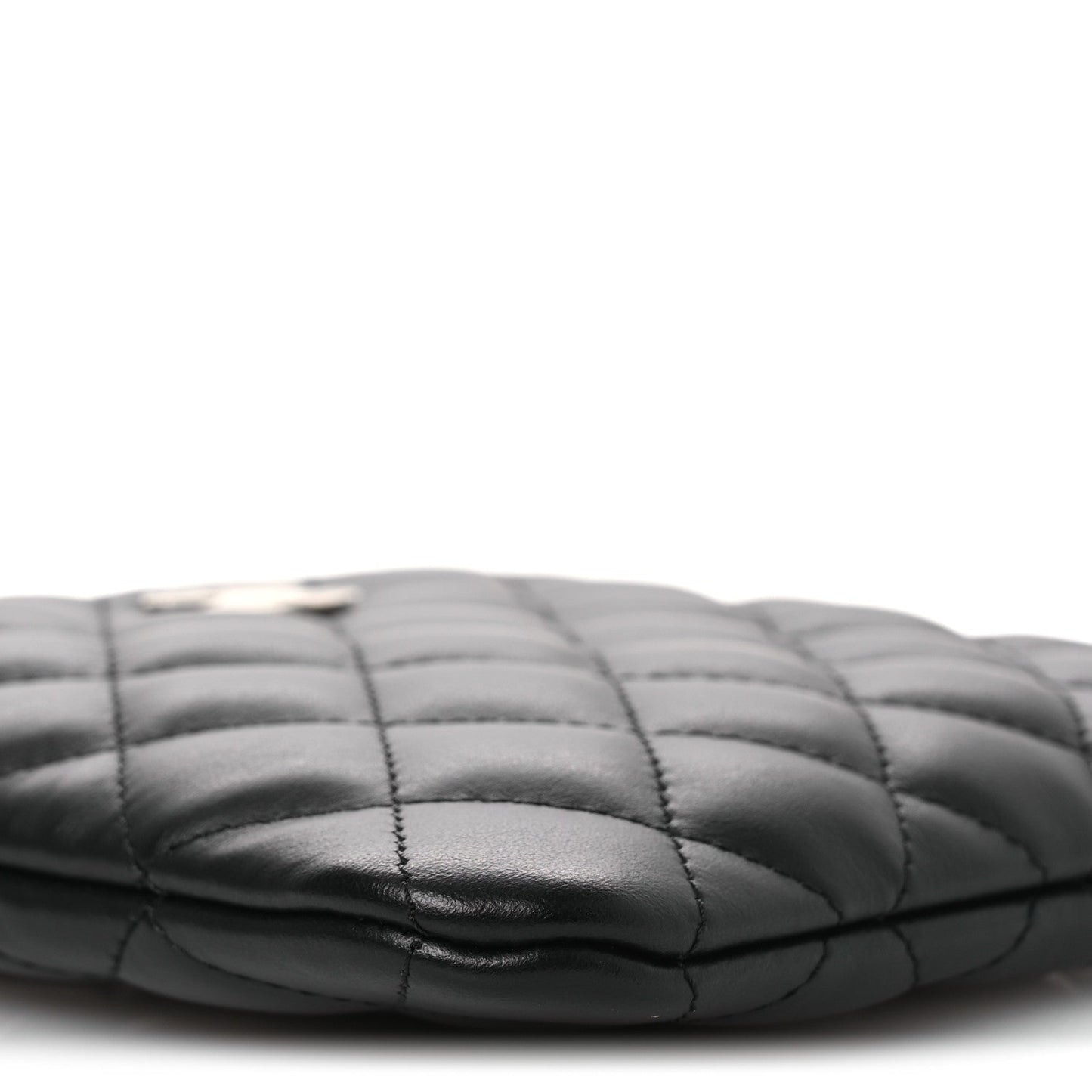 Lambskin Quilted Uniform Crossbody Bag Black
