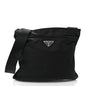 Nylon Vela Flat Messenger Bag Black