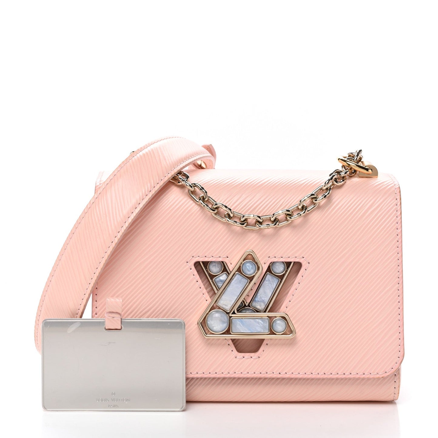 Epi Moonstone Twist Shoulder Bag PM Rose Jasmine