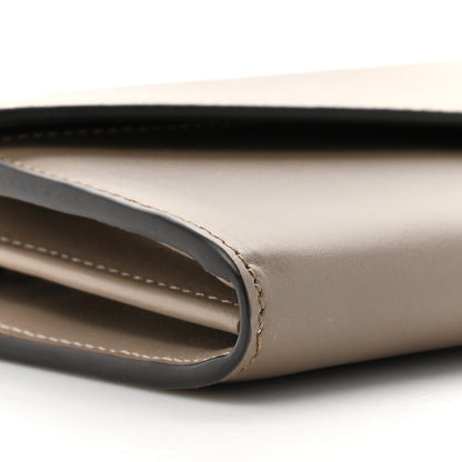 Vitello King Cruise FF Diamonds Continental Envelope Wallet On Chain Truffle Dove