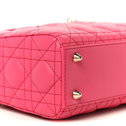 Lambskin Cannage Small My ABCDior Lady Dior Passion Pink
