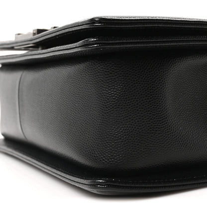 Caviar Quilted Medium Boy Flap Black