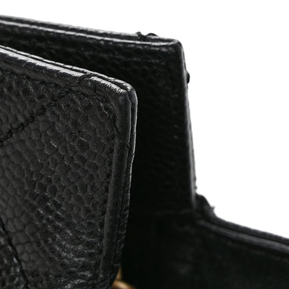 Caviar Quilted Petit Timeless Tote PTT Black