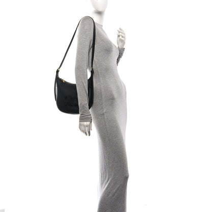 Supple Calfskin Cuir Triomphe Small Heloise Shoulder Bag Black