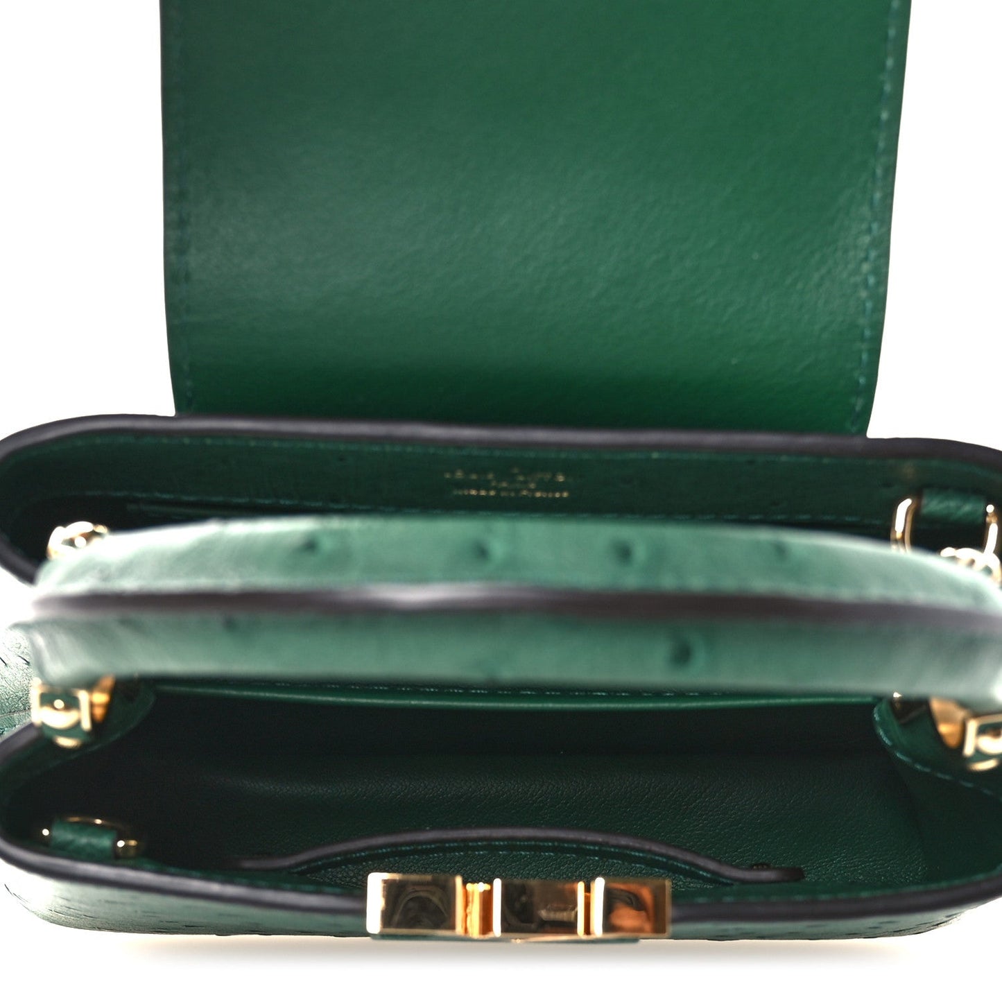 Ostrich Capucines Mini Mint