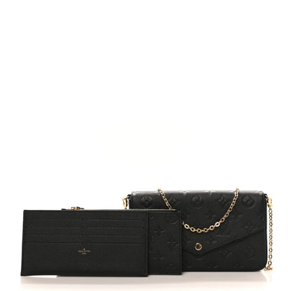 Empreinte Pochette Felicie Chain Wallet Black