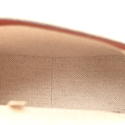 Linen Calfskin Small Marcie Saddle Bag Sepia Brown