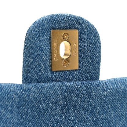 Denim Quilted Denim Large Mood Flap Blue Multicolor