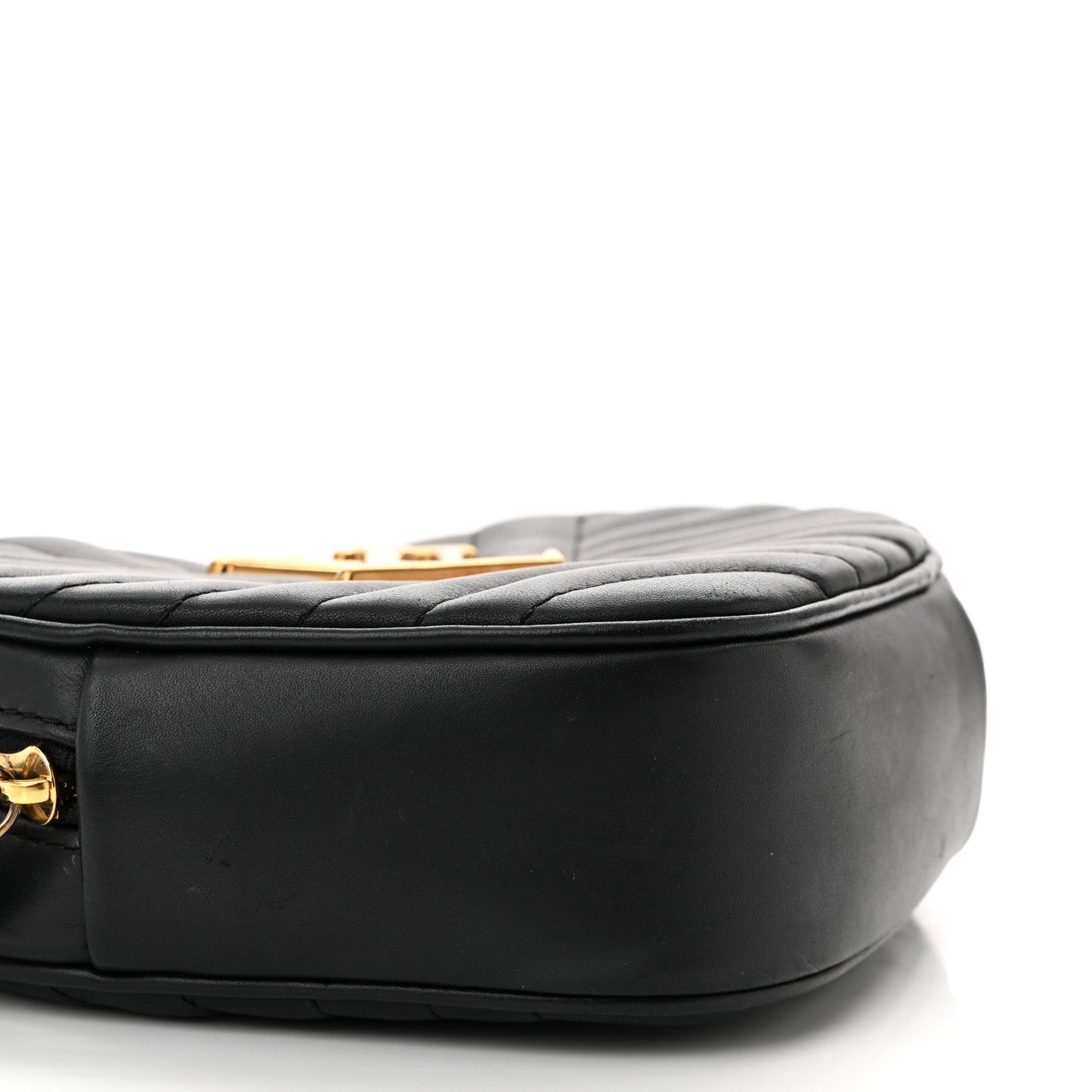 Calfskin New Wave Heart Bag Black