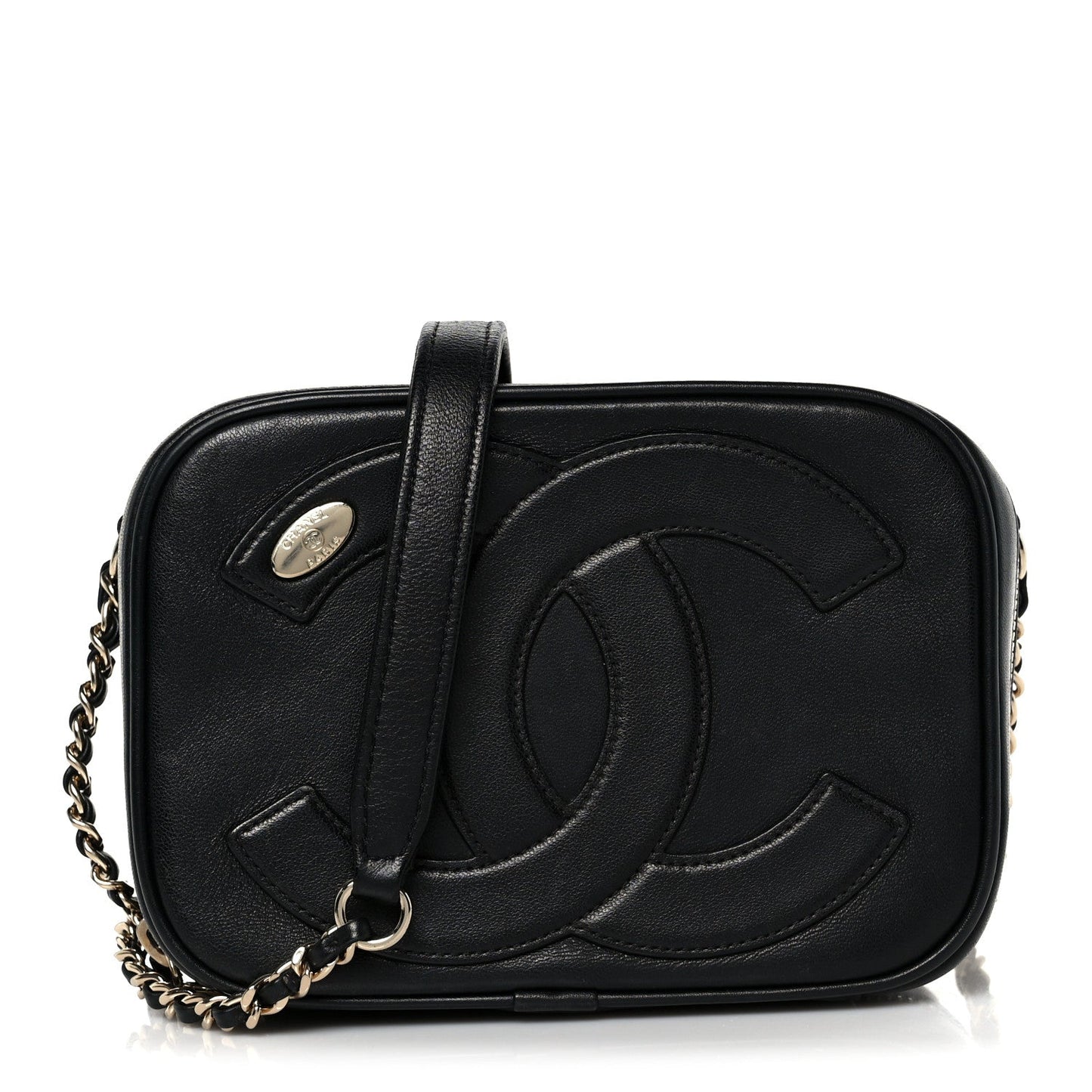 Calfskin CC Mania Camera Case Black