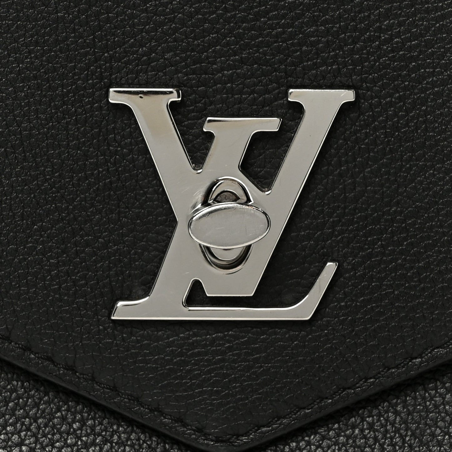 Soft Calfskin My Lockme Chain Bag BB Black