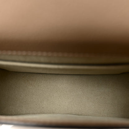 Calfskin Suede Small Nile Bracelet Bag Biscotti Beige