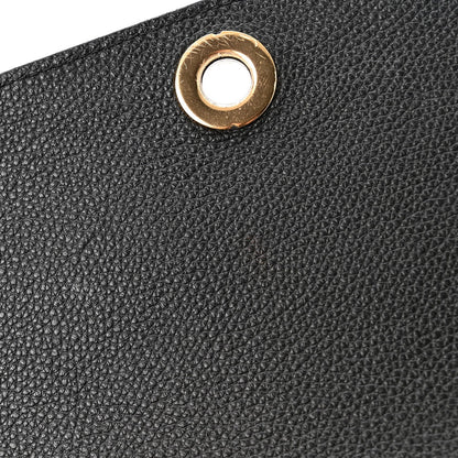 Coated Canvas Calfskin Vintage Check Medium Note Crossbody Bag Black