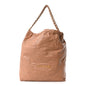 Shiny Calfskin Quilted Large Chanel 22 Brown