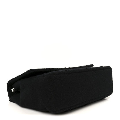 Wool Jumbo Chocolate Bar Mademoiselle Flap Black