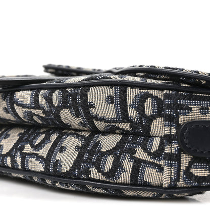 Oblique Mini Saddle Bag Blue