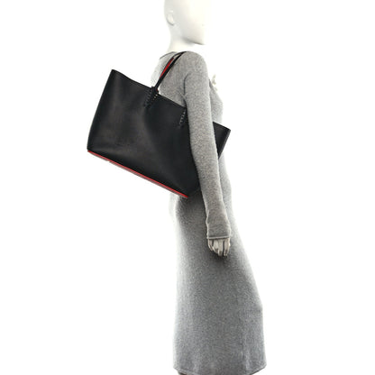 Calfskin Spikes East West Cabata Tote Black