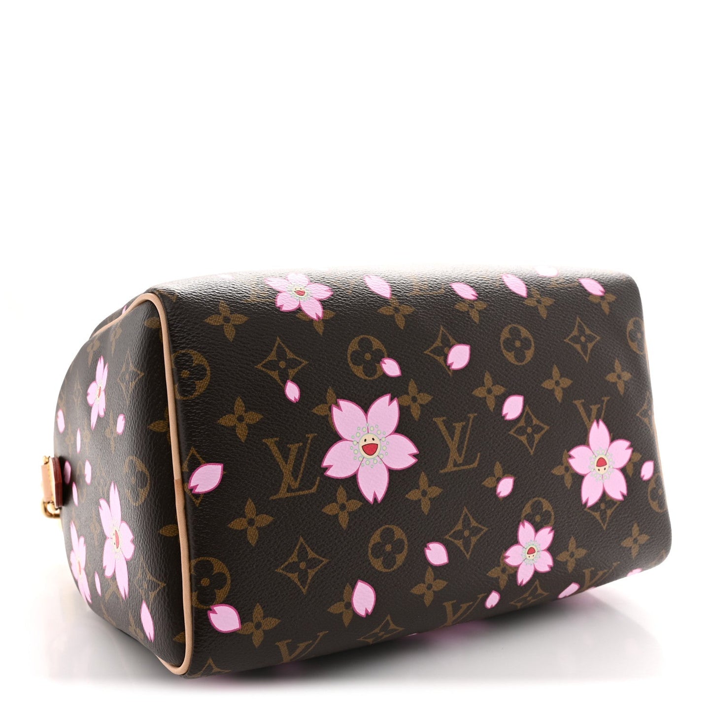 LV X TM Monogram Cherry Blossom Speedy Bandouliere 25 Sakura Brown