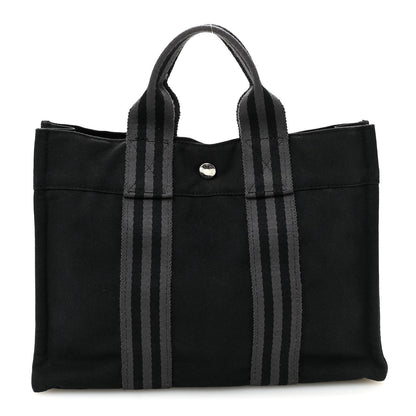 Canvas Herline PM Tote Black