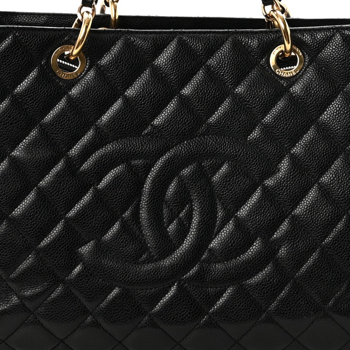 Caviar Quilted XL Grand Shopping Tote GST Black