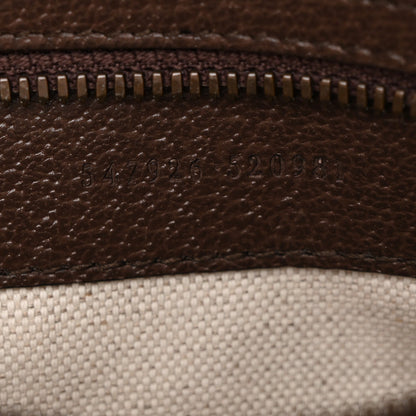 GG Supreme Monogram Web Small Ophidia Messenger Bag Brown