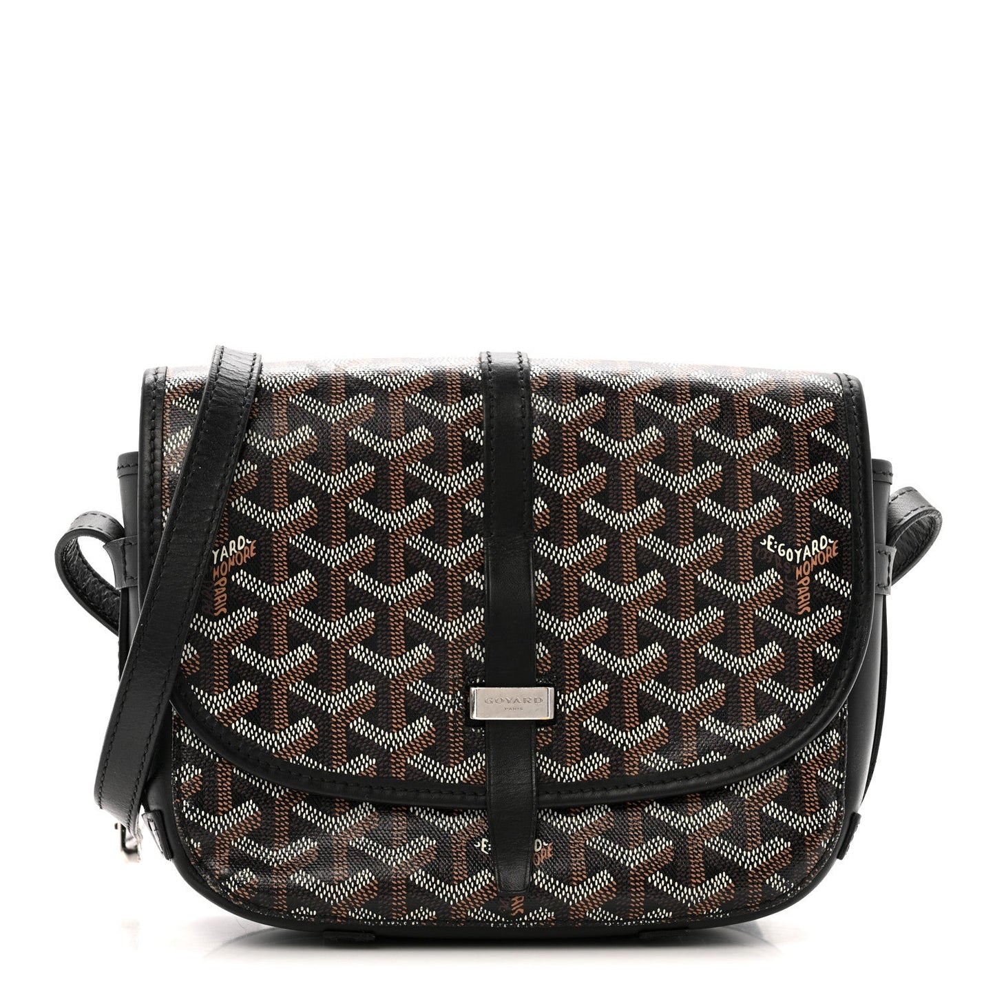 Goyardine Belvedere II PM Messenger Bag Black