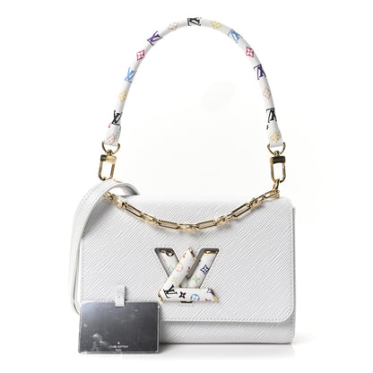 LV X TM Epi Twist MM Slim Shoulder Bag White
