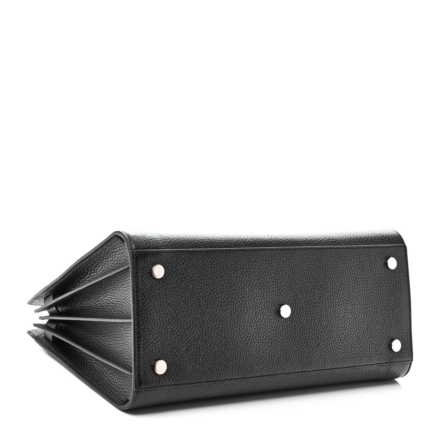 Grained Calfskin Large Sac De Jour Black