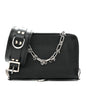Calfskin Chain Cuff Wristlet Wallet Black