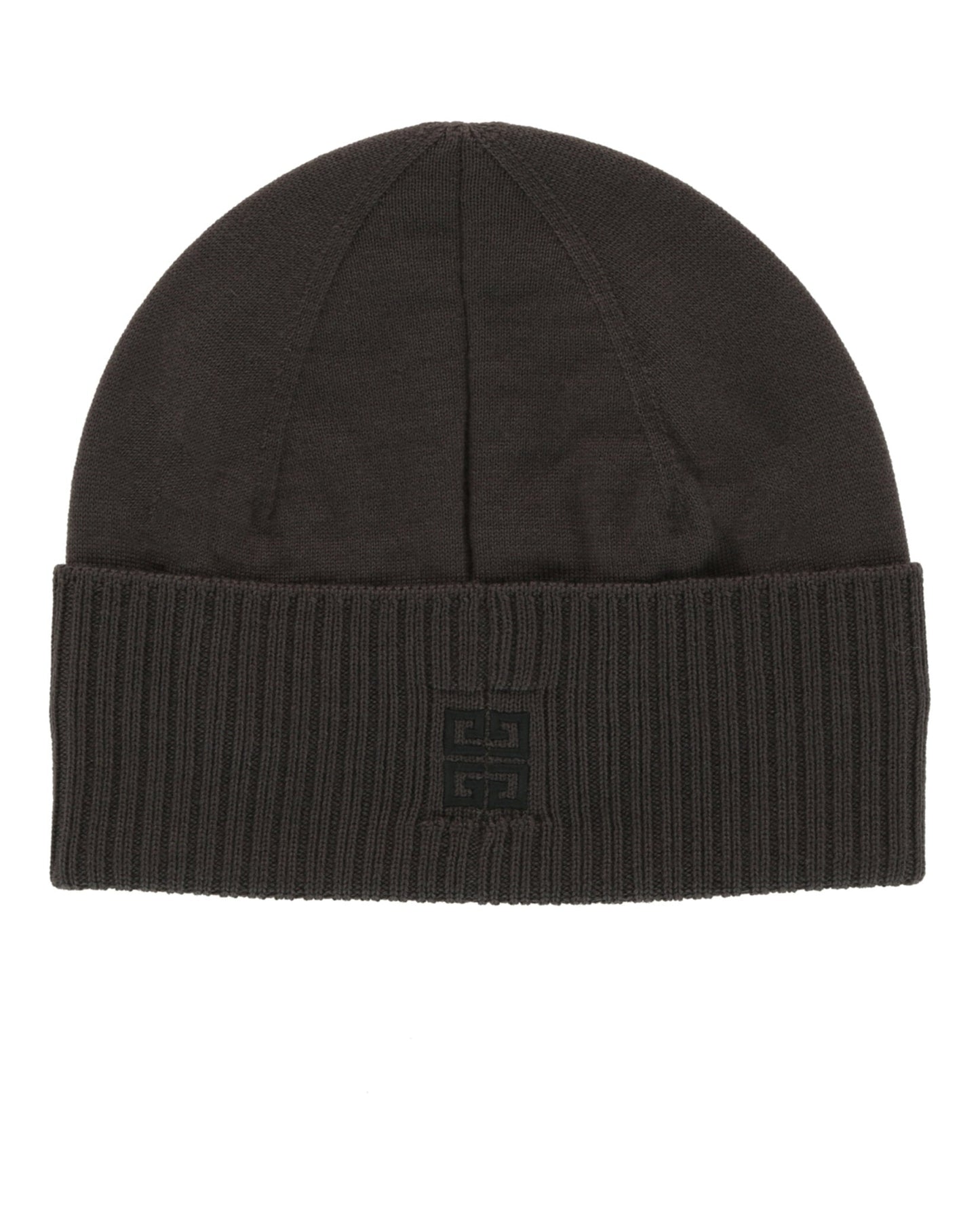 Givenchy Womens Ribbed Embroidered Logo Beanie