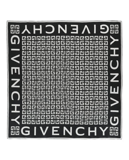 Givenchy Womens 4G Print Silk Scarf