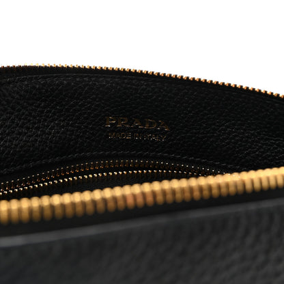 Vitello Daino Small Tote Black