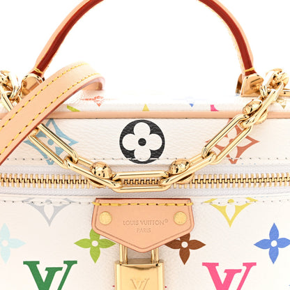 LV x TM Monogram Multicolor Vanity Chain Pouch White