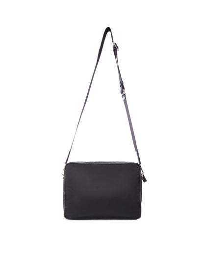 Prada Men Re-Nylon And Leather Shoulder Bag