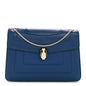 Calfskin Serpenti Forever Shoulder Bag Navy