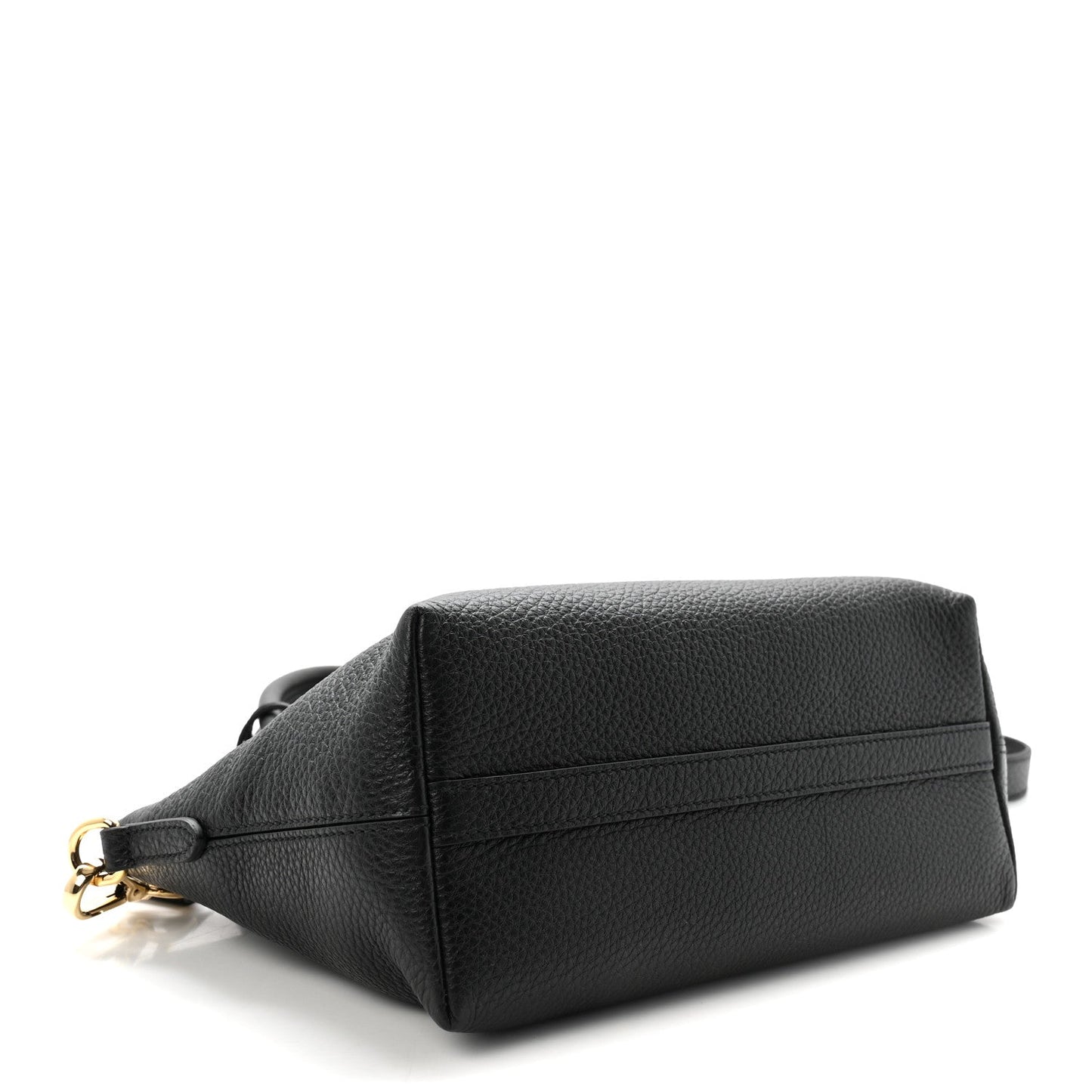 Vitello Daino Small Tote Black