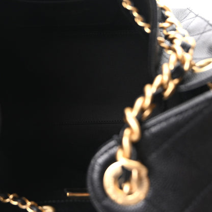 Caviar Quilted Small Chanel 25 Handbag Black