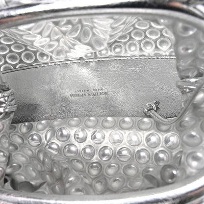 Metallic Fabric Bubble Wrap The Mini Pouch Silver