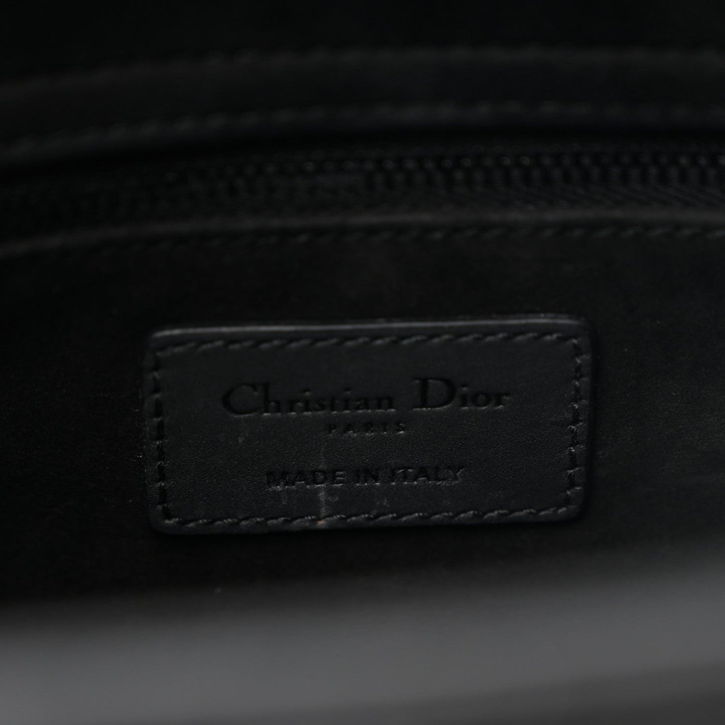 Ultra Matte Calfskin Cannage Medium Lady Dior Black