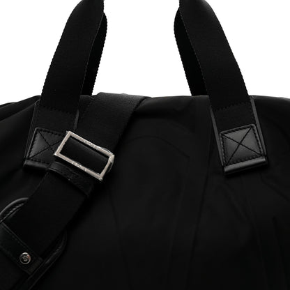 Nylon Signature Duffle  Black