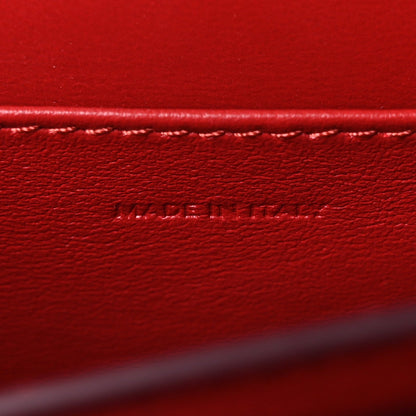 Box Calfskin Teen Classic Box Flap Bag Red