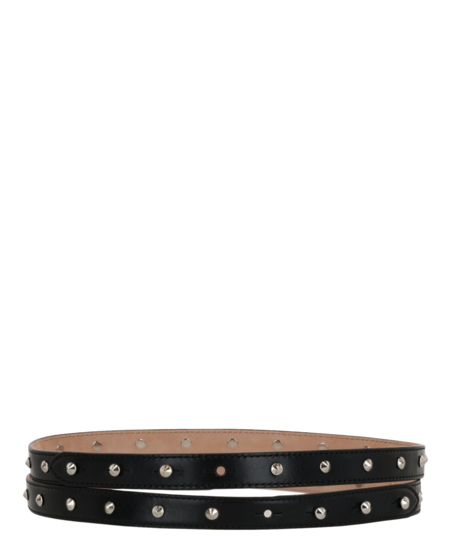 Alexander McQueen Womens Studded Double Belt