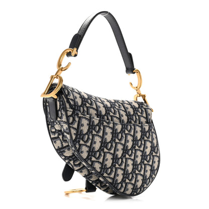 Oblique Mini Saddle Bag Blue